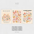 Axyaa Abstract Butterfly Flower Market Matisse Art Prints Set