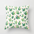 Axyaa Cactus Plants Pattern Cushion Cover Throw Pillow for Sofa Chairs