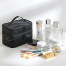 Axyaa Double-Layer Large-Capacity Cosmetic Travel Bag