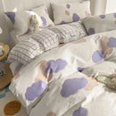 Axyaa Korean Ins Style 2024 Duvet Cover Set Twin Queen Bed Linen
