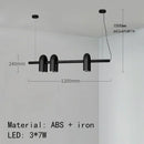 Axyaa LED U-shaped Pendant Chandelier: Modern Nordic Ceiling Hanging Lamp