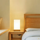 Axya Solid Wood Table Lamp LED Glass Shade Night Light Bedroom Living Room Fixture