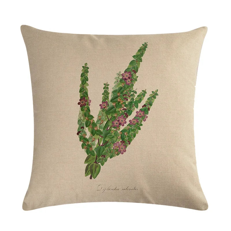 Axyaa Plant Print Embrace Pillowcase 45*45cm