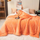 Axyaa Double Layer Milk Fleece Blanket: Cozy Lambswool Design for Autumn Winter