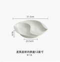 Axyaa Ceramic Sashimi Plate Set | High-Grade Small Dish Platter for Home and Commercial