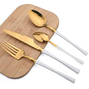 Axyaa Stainless Steel Tableware Set - Dinnerware for Home and Restaurant