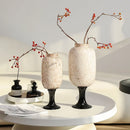 Axyaa Glass Vase with Dot Texture - Senior Art Bottle for Home Decoration
