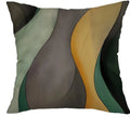 Colorful Wave Pattern Digital Print Cushion Cover for Sofa, Bedroom, Car by Axyaa