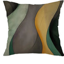 Colorful Wave Pattern Digital Print Cushion Cover for Sofa, Bedroom, Car by Axyaa