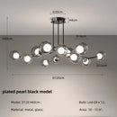 Axyaa Glass Globe LED Pendant Chandelier for Dining Room, Foyer & Art Decor