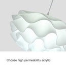 Modern Axyaa White Pendant Lamp Chandelier for Bedroom Living Dining Room Home Decor