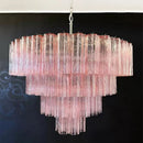 Axyaa Glass Chandelier Light: Elegant French Home Decor for Living Room, Bedroom, Hotel, Staircase.