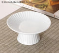 Axyaa Zen Style Pastry Plate – Small Delicate Tea Plate for Dim Sum