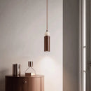 Axyaa Yellow Cave Stone LED Pendant Light - Walnut Bedroom Decor