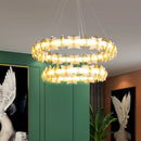 Nordic Crystal Butterfly Pendant Lights by Axyaa: Elegant LED Ceiling Lamp for Home Decor