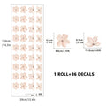 Axyaa Pink Cherry Blossom Wall Stickers - Girls Room Decor