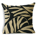 Axyaa Geometric Prints Linen Pillowcase - Square Cushion Cover for Bedroom and Car