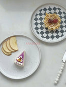 Axyaa Ceramic Steak Plate Set for Western Dishes, Breakfast, and Desserts