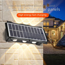 Axyaa Solar Wall Lamp, Outdoor Waterproof Up/Down Lighting, Balcony Yard Garden Decor