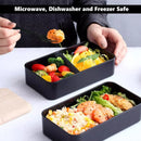 Axyaa Stackable Bento Lunch Box Set with Insulated Bag