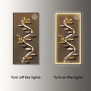 Axyaa Deluxe Entryway Wall Lamp with Hanging Artwork - Modern Luxury Accent Lighting