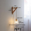 Axyaa Bedside LED Wall Lamp E27 Modern Nordic Stair Light for Home Wall Decor