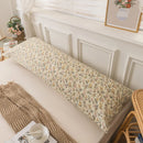 Axyaa Double Long Pillowcase Set of 2, 48x150 Size, Cotton Linen Blend