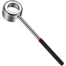 Axyaa Stainless Steel Coconut Opener with Wooden Handle and Rubber Hammer