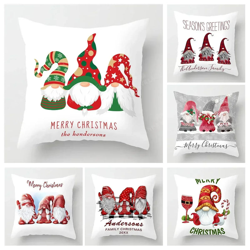 Axyaa Christmas Series Pillowcases for Festive Home Decor 40x40 50x50 60x60 35x35