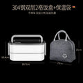 Axyaa Stainless Steel Lunch Box Set for Adults & Kids: Microwavable & Portable