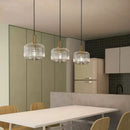 Axyaa Pumpkin Glass Chandelier Nordic Pendant Light Kitchen Dining Room Modern Lamp