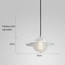 Axyaa Nordic Glass Pendant Light with LED Star Lamp for Home Decor