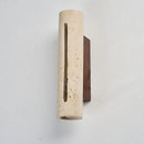 Axyaa Vintage LED Wall Sconce Yellow Travertine Wabi Sabi Bedside Lamps