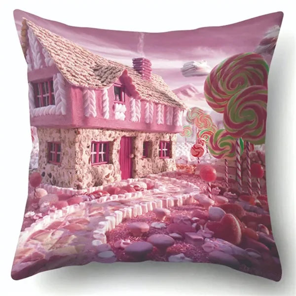 Axyaa Van Gogh Style Oil Painting Cushion Cover 45x45cm Square Pillow Case