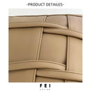 Axyaa Brown Leather Waist Pillow: Modern Minimalist Soft Decor for High-End Living Spaces