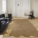 Axyaa Soft Plush Solid Color Rug for Modern Minimalism Living Room