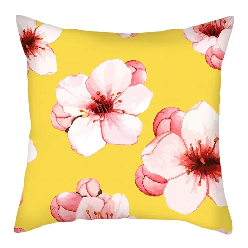 Spring Flower Cushion Cover by Axyaa - 45x45cm