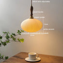 Axyaa Ceramic LED Pendant Light: Modern Hanging Lamp for Home Decor