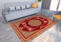 Axyaa Ethnic Pattern Print Carpet Bohemian Soft Floor Mat for Home Decor