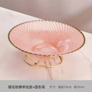 Axyaa Glass Fruit Tray - Coffee Table Decor, Office Snack Tray