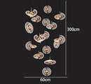Axyaa Nordic Chandeliers Dining Room Hanging Lamps Ceiling Light Fixture
