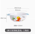 Axyaa Dinosaur Ceramic Children's Bowl - High Temperature Resistant, Cute & Versatile
