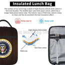 Axyaa Presidential Seal Insulated Lunch Bag for Work School Picnic Reusable Thermal Cooler