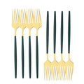 Axyaa Stainless Steel Fork Set Dinner Dessert Salad Tableware Flatware Silverware