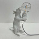 Axyaa Resin Animal LED Desk Lamp - Rat Cat Squirrel Night Light
