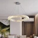 Axyaa Crystal Pendant Light for Living Room Dining Bedroom - Postmodern Design