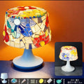 Axyaa Mosaic Table Light Material Package - Handmade Glass Night Lamp for DIY Lovers