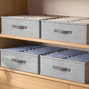 Axyaa Clothes Storage Box Set - Organize Sweaters, T-Shirts, Pants, Underwear & Socks