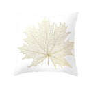 Axyaa Gold Plant Polyester Pillow Case for Home Decor