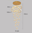 Axyaa Circular Planet Staircase Pendant Light for Dining & Living Room